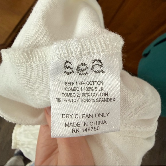 Sea New York Shirt with Organza puff sleeve Small - Picture 4 of 5